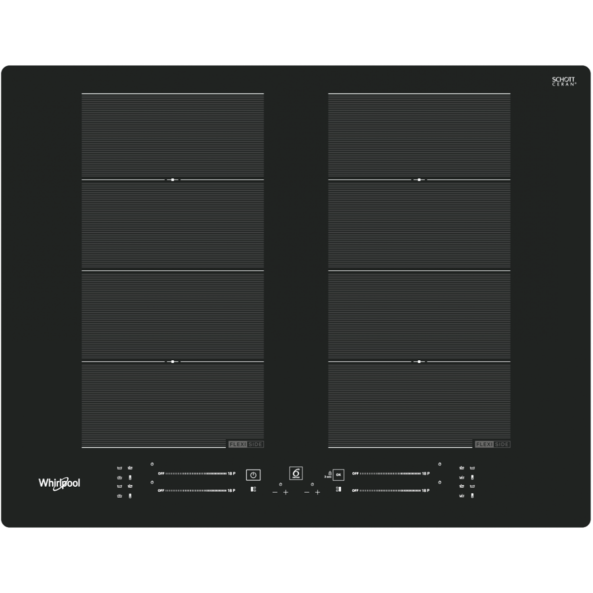 WHIRLPOOL 惠而浦 WS8865NEP 65cm 4頭嵌入式電磁爐 (意大利製造)